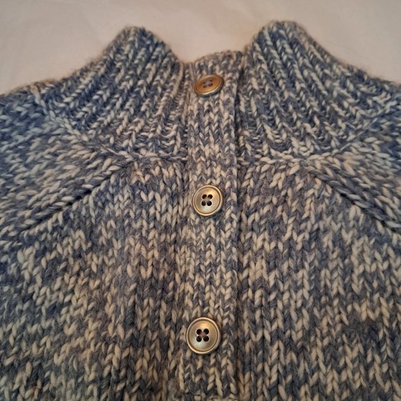 MAX STUDIO ALPAGA sweater Sz M SOFT blue GORPCORE COTTAGECORE ACADEMIA OLD MONEY - Picture 5 of 10